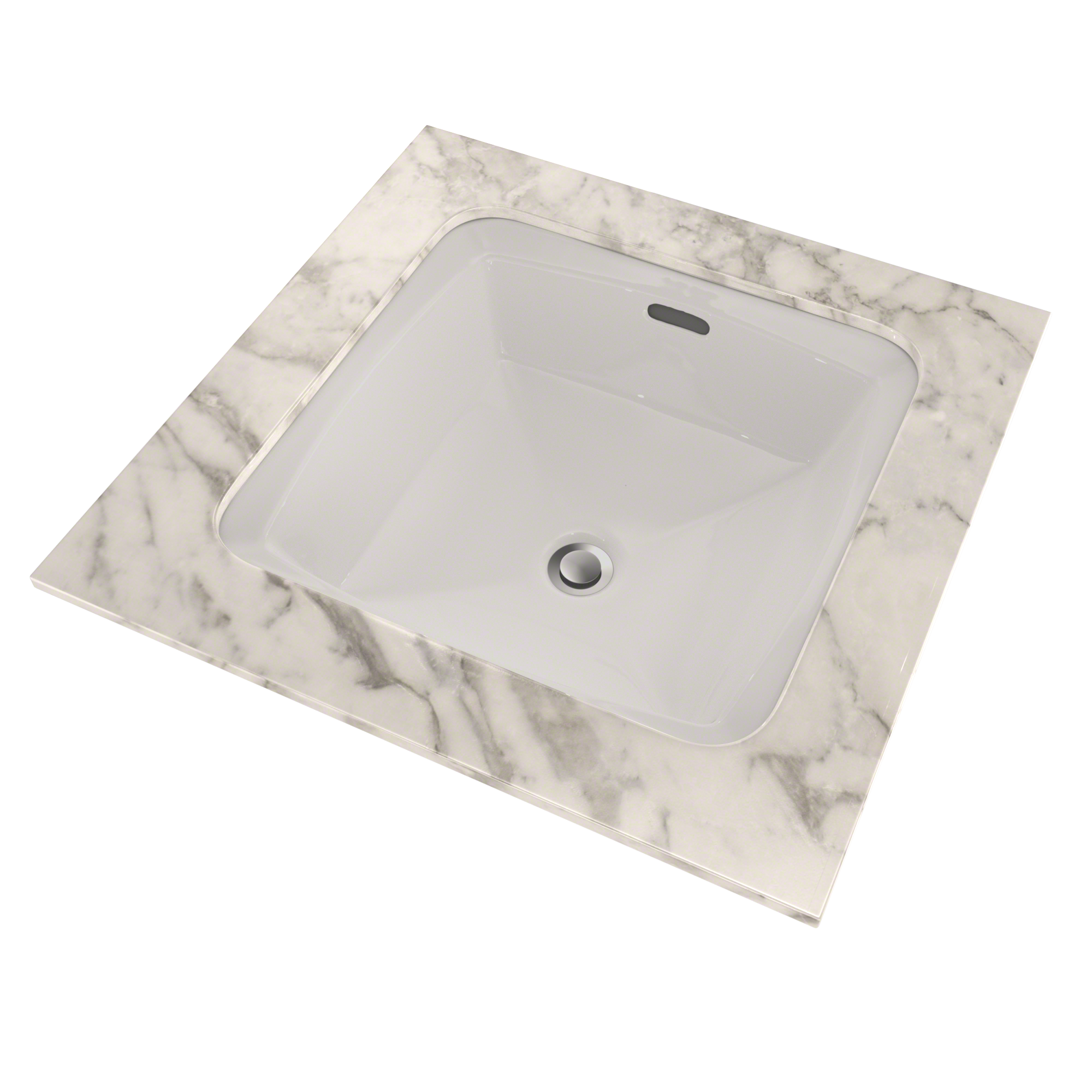 TOTO Connelly Square Undermount Bathroom Sink with CEFIONTECT, Colonial White, Vitreous China, LT491G#11
