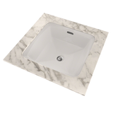 TOTO Connelly Square Undermount Bathroom Sink with CEFIONTECT, Colonial White, Vitreous China, LT491G#11