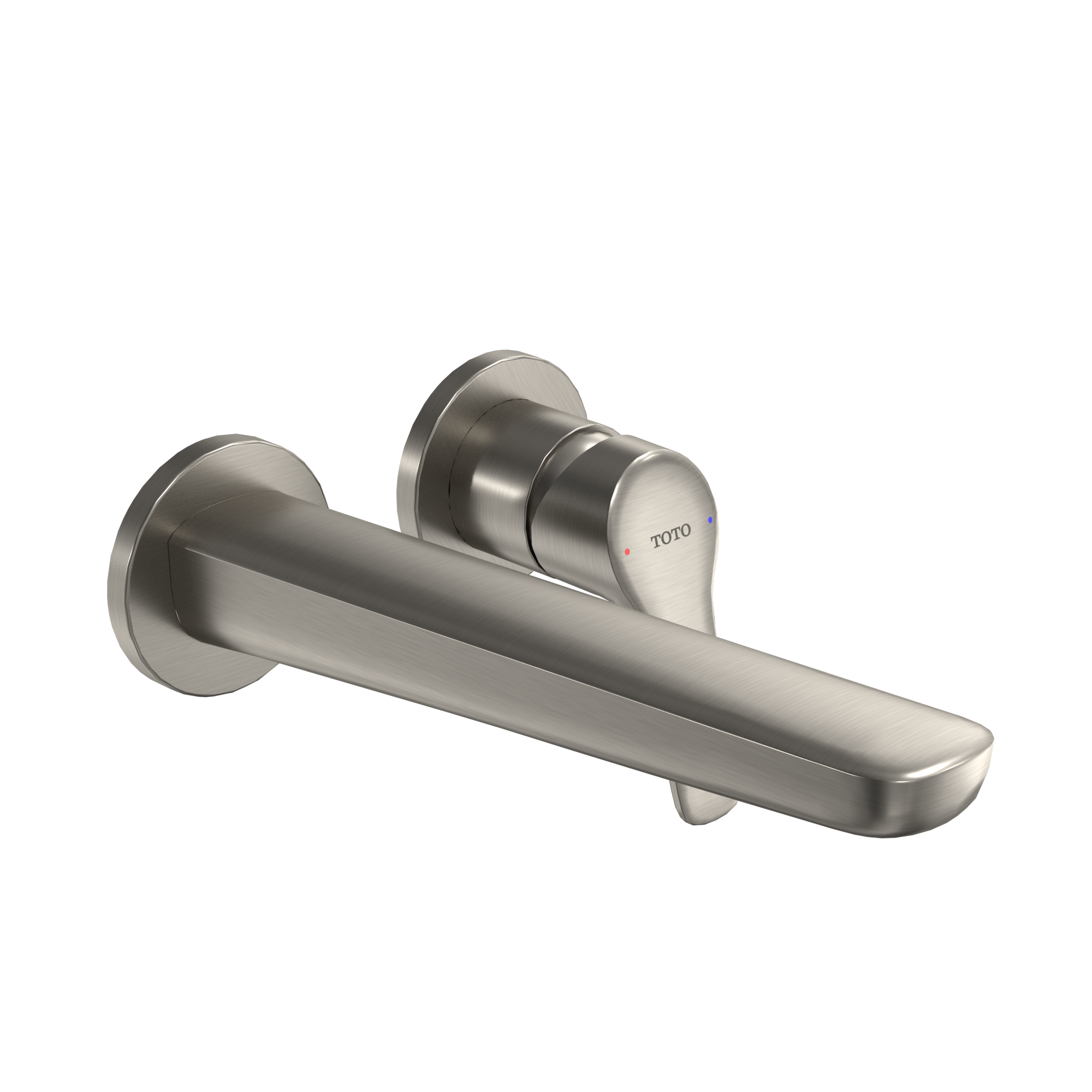 TOTO GS 1.2 GPM Wall-Mount Single-Handle Bathroom Faucet with COMFORT GLIDE Technology, Brushed Nickel, Brass, TLG03308U#BN