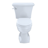 TOTO Eco Clayton Two-Piece Elongated 1.28 GPF Universal Height Toilet, Sedona Beige, Vitreous China, CST784EF#12