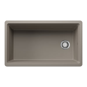 Alternate Image for Blanco Inteos 33" Undermount Silgranit Workstation Kitchen Sink, Truffle, No Faucet Hole, 443315