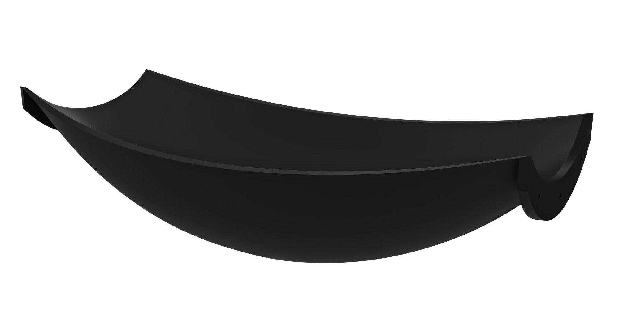 ALFI brand 71" Solid Surface Resin Free Standing Oval Bathtub, Black Matte, HammockTub2-BM