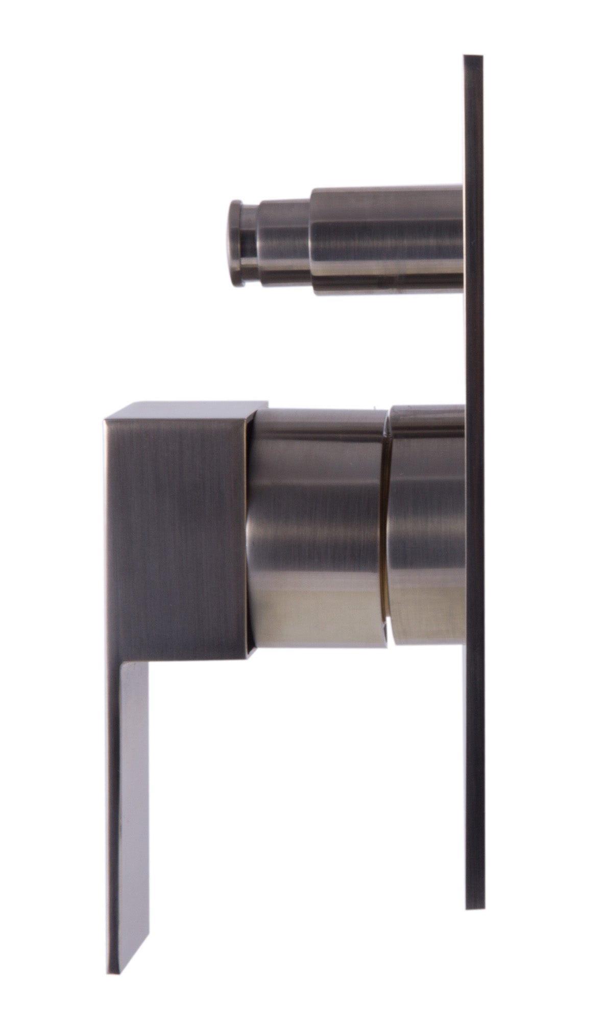 ALFI brand AB6801-BN Brushed Nickel Modern Square Pressure Balanced Shower Mixer with Diverter, Brass