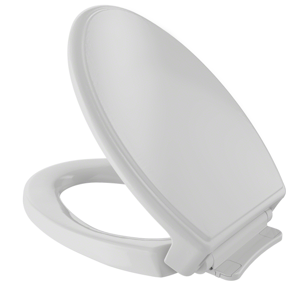 TOTO Traditional SoftClose Non Slamming, Slow Close Elongated Toilet Seat and Lid, Colonial White, Plastic, SS154#11