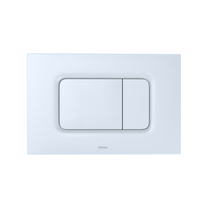 Alternate Image for TOTO Dual Flush Rectangle Push Button Plate for Select DuoFit In-Wall Tank Unit, White Matte, Plastic, YT920#WH