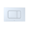 TOTO Dual Flush Rectangle Push Button Plate for Select DuoFit In-Wall Tank Unit, White Matte, Plastic, YT920#WH