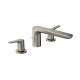 TOTO GS Two-Handle Deck-Mount Roman Tub Filler Trim, Brushed Nickel, Brass, TBG03201U#BN