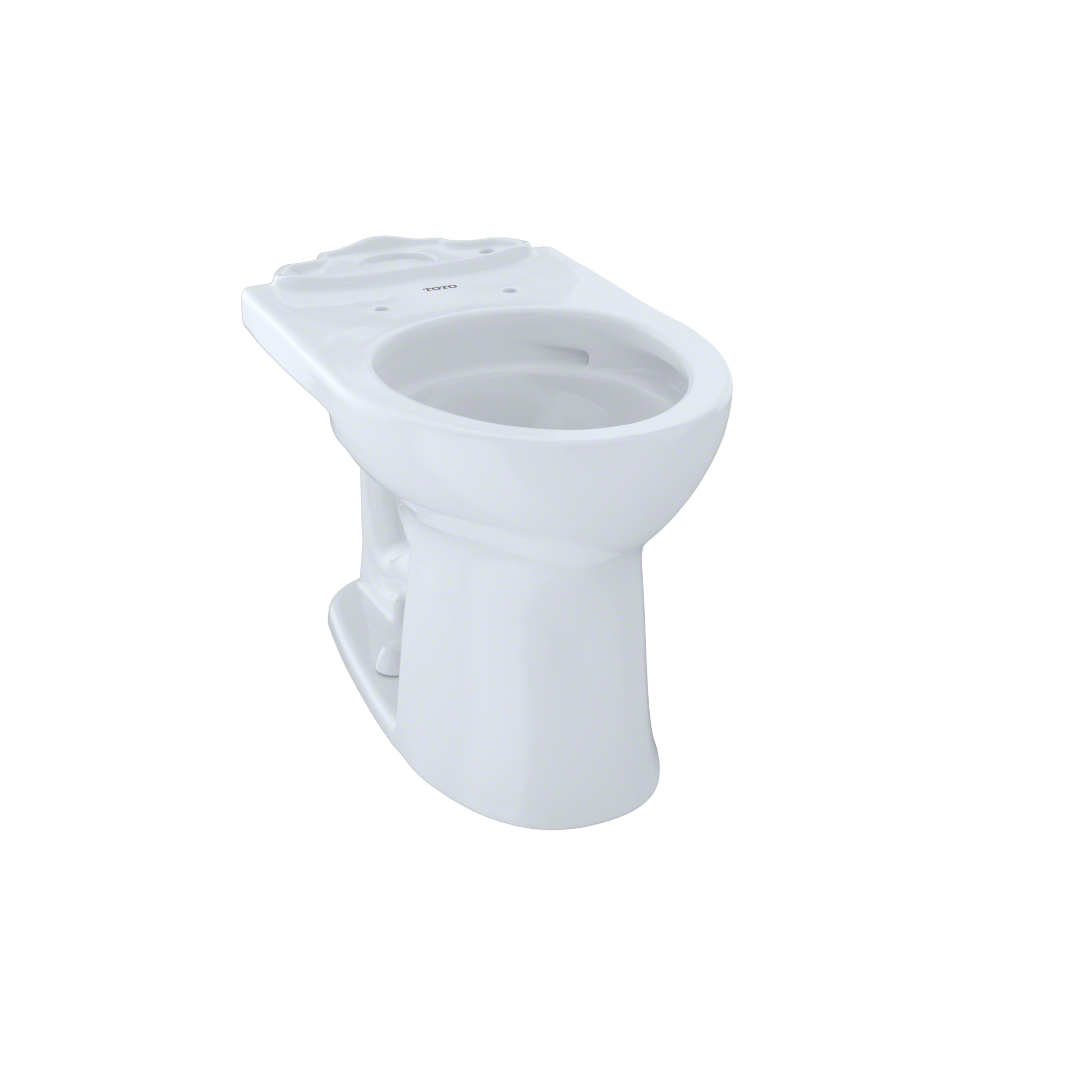 TOTO Drake II Universal Height Round Toilet Bowl with CEFIONTECT, Cotton White, Vitreous China, C453CUFG#01