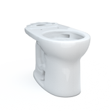 TOTO Drake Round TORNADO FLUSH Toilet Bowl with CEFIONTECT, Cotton White, Vitreous China, C775CEFG#01