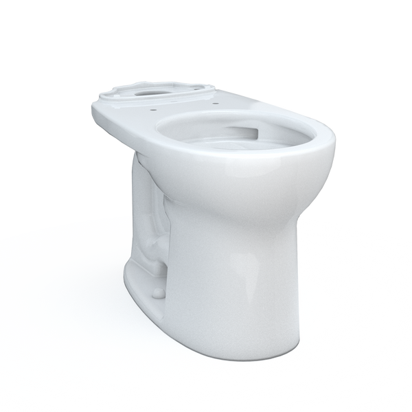 TOTO Drake Round TORNADO FLUSH Toilet Bowl with CEFIONTECT, Cotton White, Vitreous China, C775CEFG#01