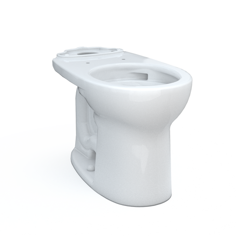 TOTO Drake Round TORNADO FLUSH Toilet Bowl with CEFIONTECT, Cotton White, Vitreous China, C775CEFG#01