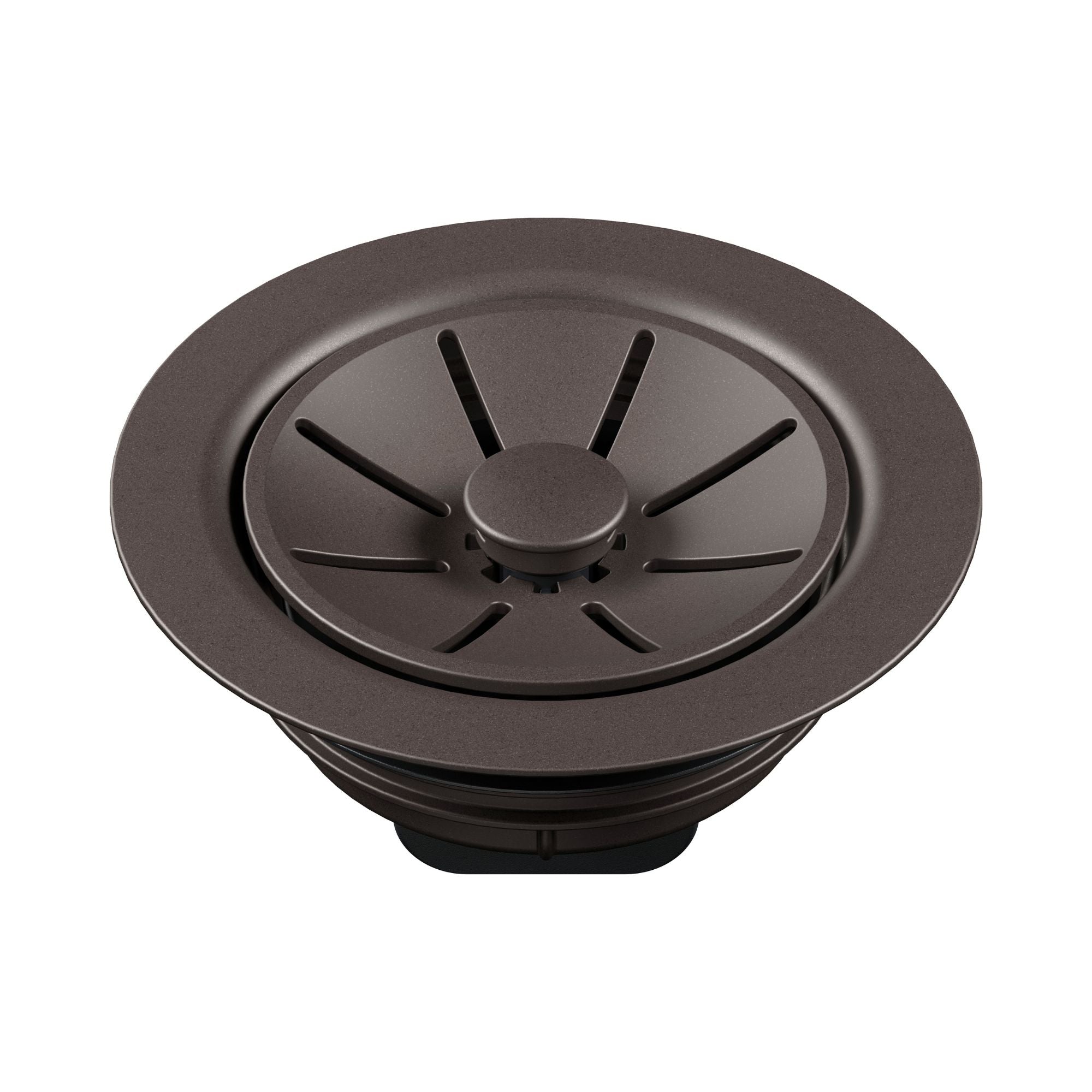 Blanco Essential Silgranit Color-Matched Disposal Flange Drain Insert with Waste Scraper - Cafe