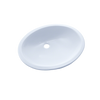 TOTO Rendezvous Oval Undermount Bathroom Sink with CEFIONTECT, Cotton White, Vitreous China, LT579G#01