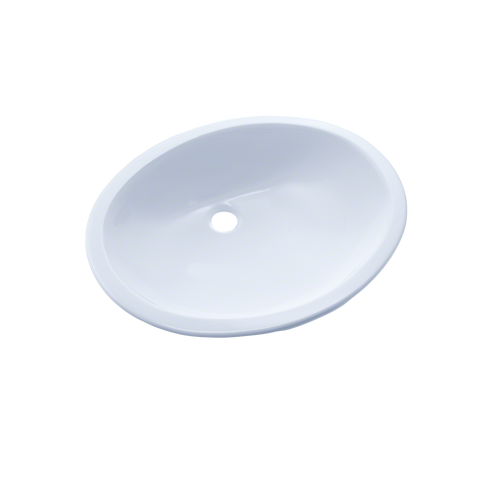 TOTO Rendezvous Oval Undermount Bathroom Sink with CEFIONTECT, Cotton White, Vitreous China, LT579G#01