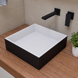 ALFI brand 1.2 GPM Lever Straight Spout Bathroom Faucet, Modern, Black Matte, AB1468-BM