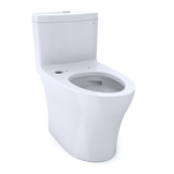 TOTO Aquia IV One-Piece Elongated Dual Flush 1.28 and 0.9 GPF WASHLET+ and Auto Flush Ready Toilet with CEFIONTECT, Cotton White, Vitreous China, CST646CEMFGNAT40#01