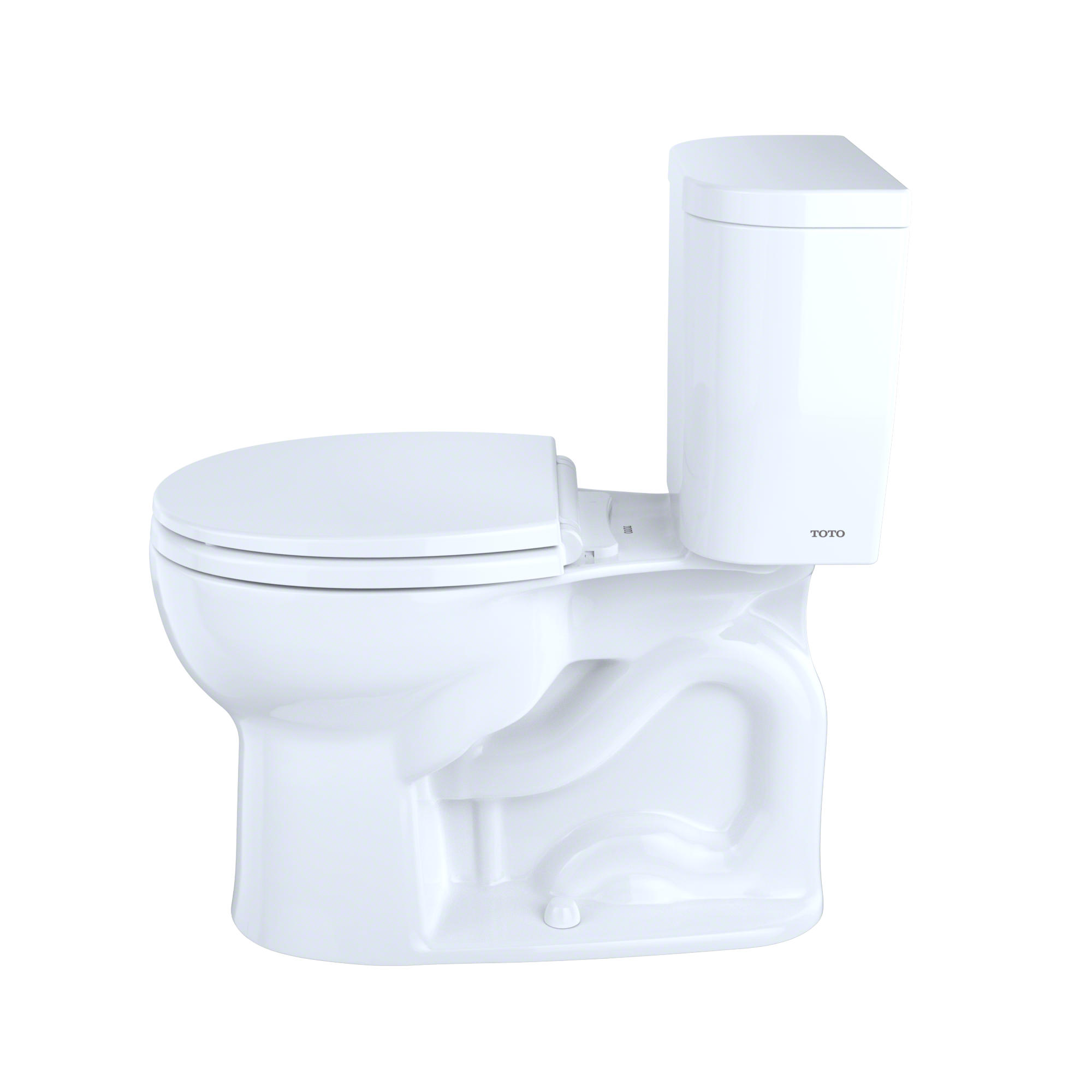 TOTO Entrada Two-Piece Round 1.28 GPF Universal Height Toilet, Sedona Beige, Vitreous China, CST243EF#12