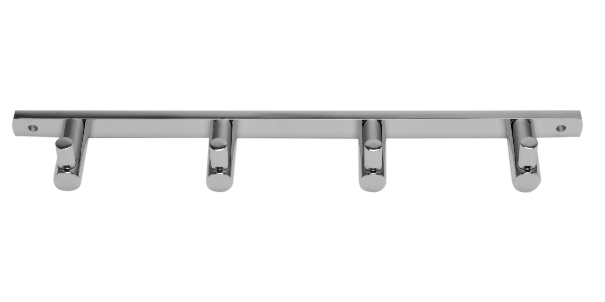 ALFI brand AB9528 Polished Chrome Wall Mounted 4 Prong Robe / Towel Hook Bathroom Accessory, Brass, AB9528-PC