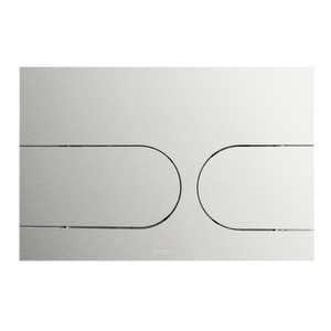 Alternate Image for TOTO Dual Flush Round Push Button Plate for Select DuoFit In-Wall Tank Unit, Stainless Steel, Plastic, YT970#SS