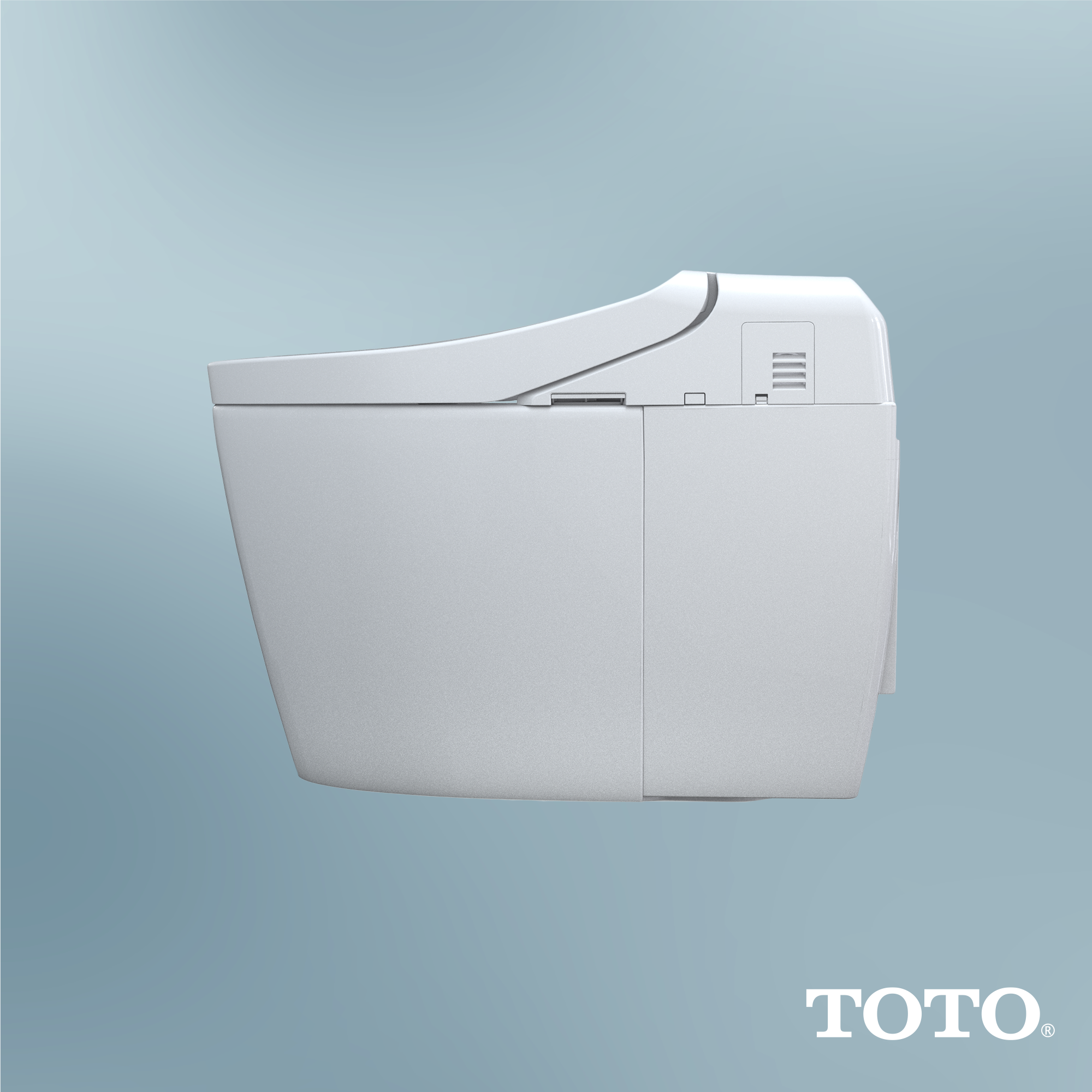 TOTO WASHLET G450 1.0 or 0.8 GPF Smart Toilet with Integrated Bidet Seat and CEFIONTECT, Cotton White, Vitreous China|Plastic, MS922CUMFG#01