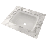 TOTO Guinevere Rectangular Undermount Bathroom Sink with CEFIONTECT, Colonial White, Vitreous China, LT973G#11