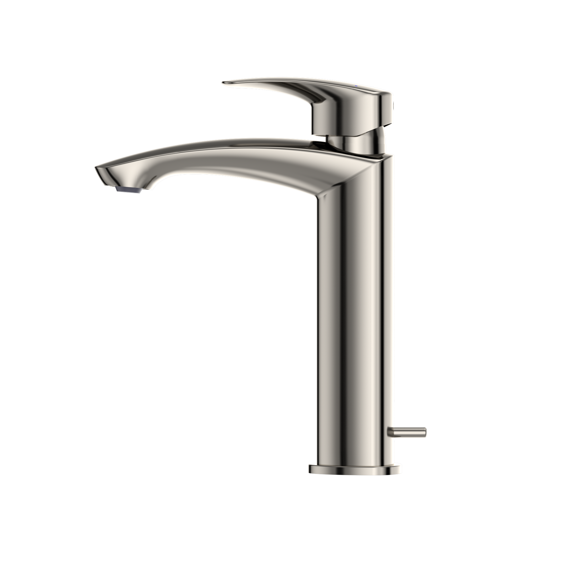 TOTO GM 1.2 GPM Single Handle Semi-Vessel Bathroom Sink Faucet with COMFORT GLIDE Technology, Polished Nickel, Brass, TLG09303U#PN