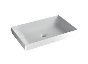 Alternate Image for TOTO Kiwami Rectangular 23" Vessel Bathroom Sink with CEFIONTECT, Cotton White, Ceramic, LT476GR#01