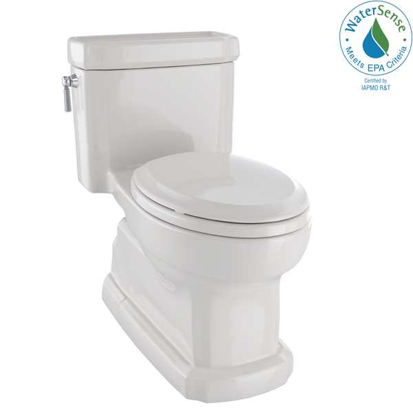 TOTO Eco Guinevere Elongated 1.28 GPF Universal Height Skirted Toilet with CEFIONTECT and SoftClose Seat, Sedona Beige, Vitreous China|Plastic, MS974224CEFG#12