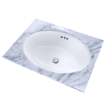 TOTO Dartmouth 18-3/4" x 13-3/4" Oval Undermount Bathroom Sink, Cotton White, Vitreous China, LT641#01