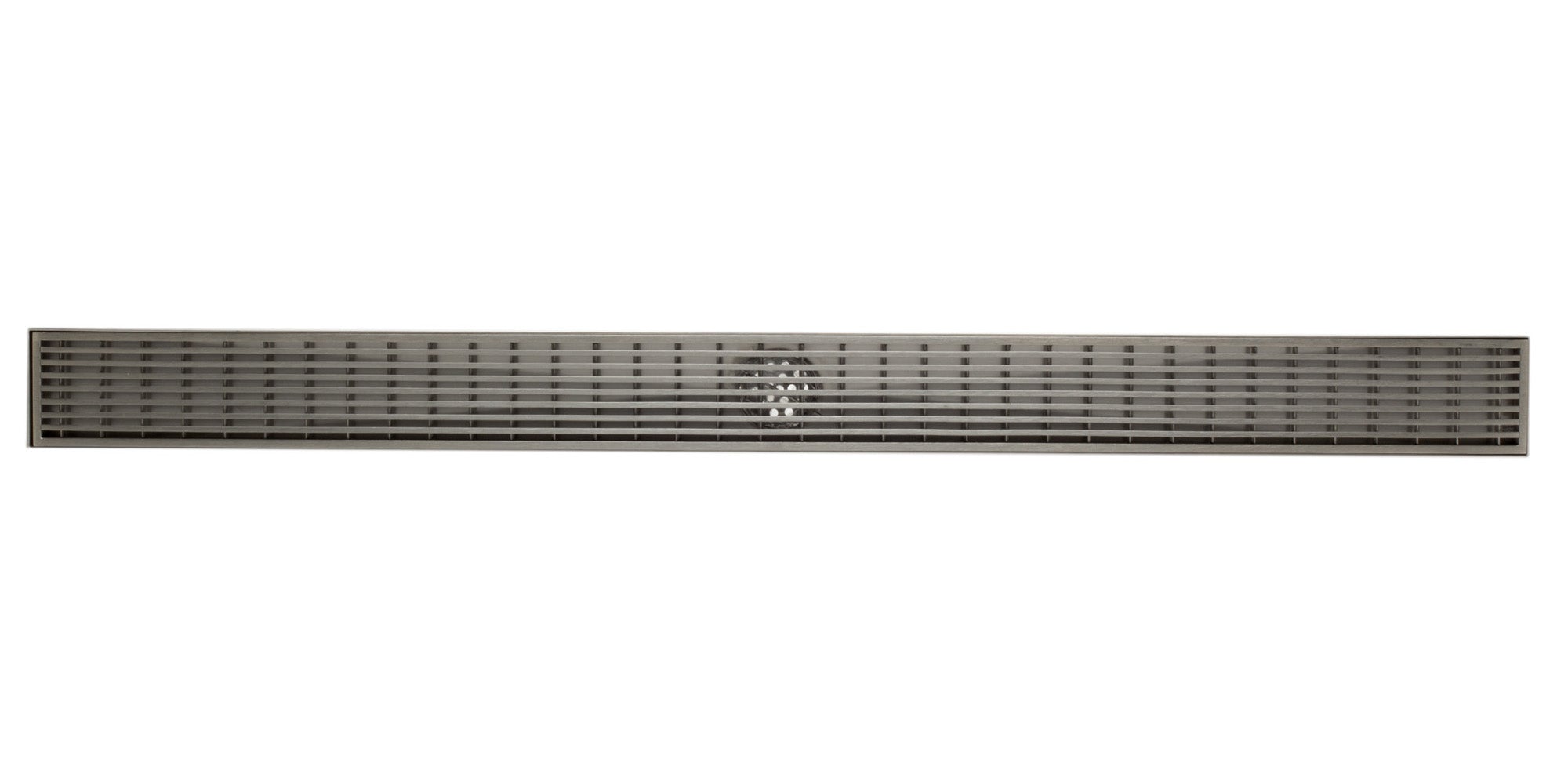 ALFI brand ABLD36D 36" Modern Stainless Steel Linear Shower Drain with Groove Lines, Grey