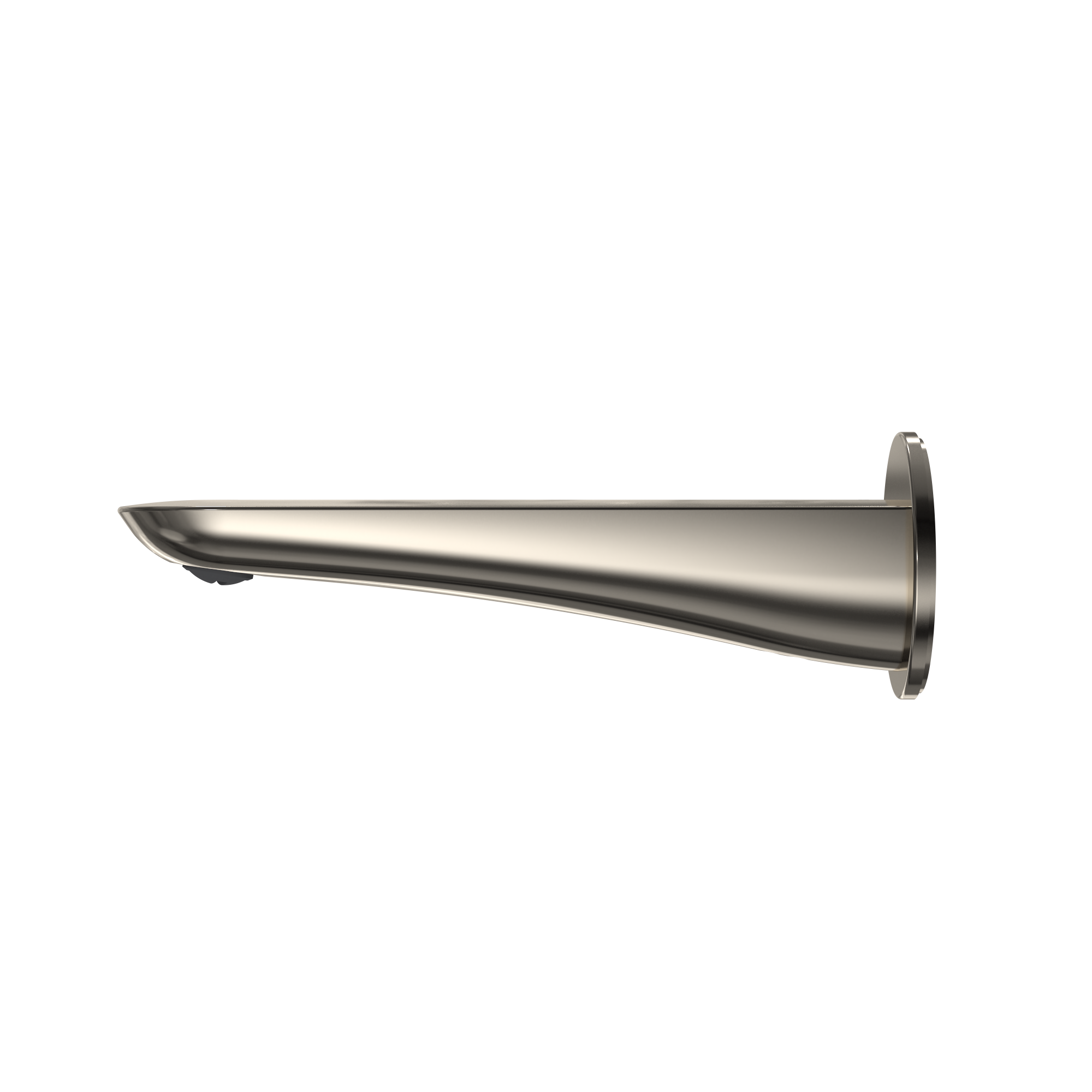 TOTO Modern R Wall Tub Spout, Polished Nickel, Brass, TBG01001U#PN