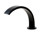ALFI brand 1.2 GPM Cube Curved Spout Bathroom Faucet, Modern, Black Matte, AB1326-BM