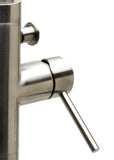 Alternative View of ALFI brand Brass, AB2534-BN Brushed Nickel Single Lever Floor Mounted Tub Filler Mixer w Hand Held Shower Head