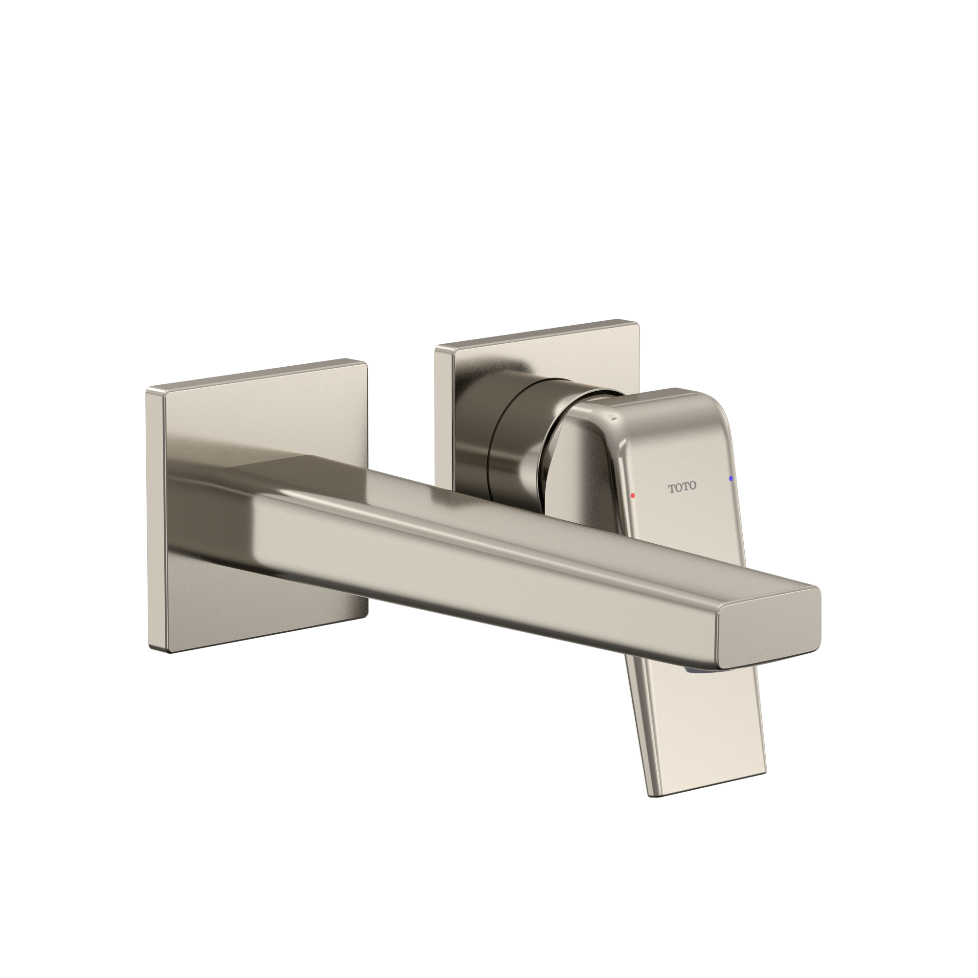 TOTO GB 1.2 GPM Wall-Mount Single-Handle Bathroom Faucet with COMFORT GLIDE Technology, Polished Nickel, Brass, TLG10307U#PN