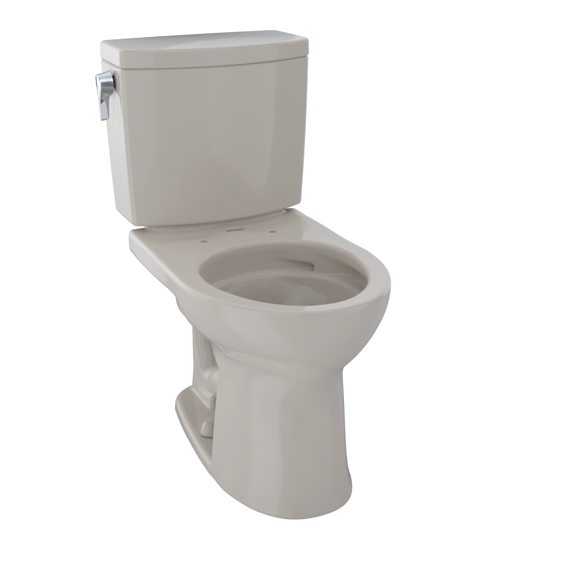 TOTO Drake II 1G Two-Piece Round 1.0 GPF Universal Height Toilet with CEFIONTECT, Bone, Vitreous China, CST453CUFG#03