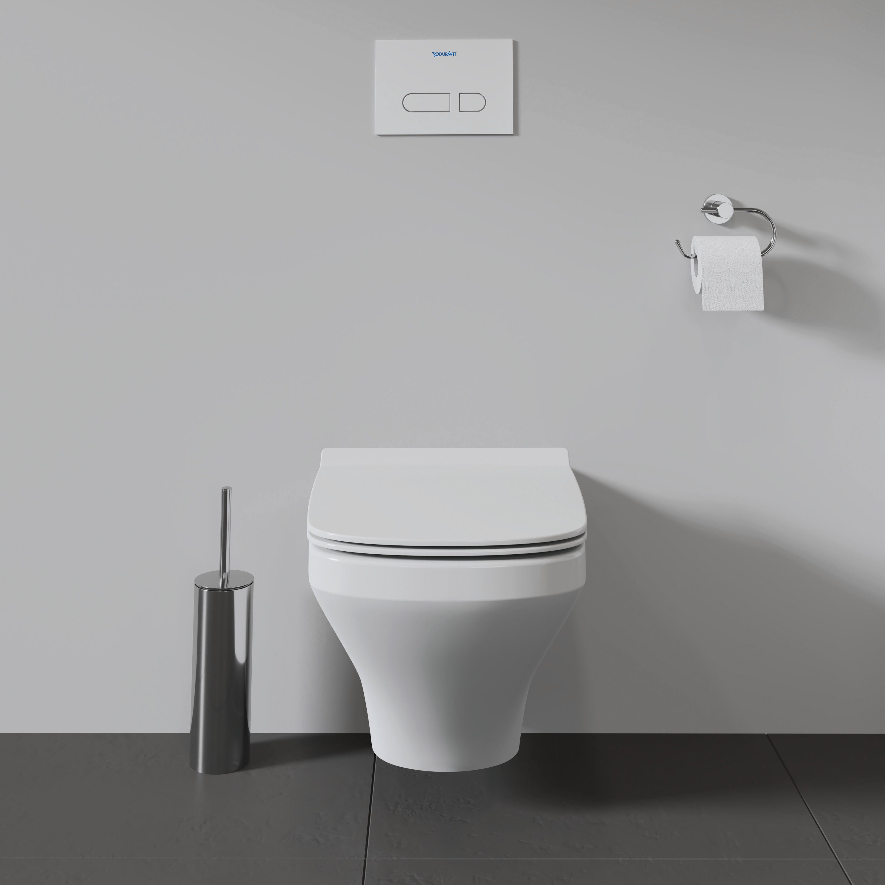 DuraStyle Round Slow Close Toilet Seat in White