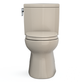 TOTO Vespin II 1G Two-Piece Elongated 1.0 GPF Universal Height Toilet with CEFIONTECT and SS124 SoftClose Seat, WASHLET+ Ready, Bone, Vitreous China|Plastic, MS474124CUFG#03