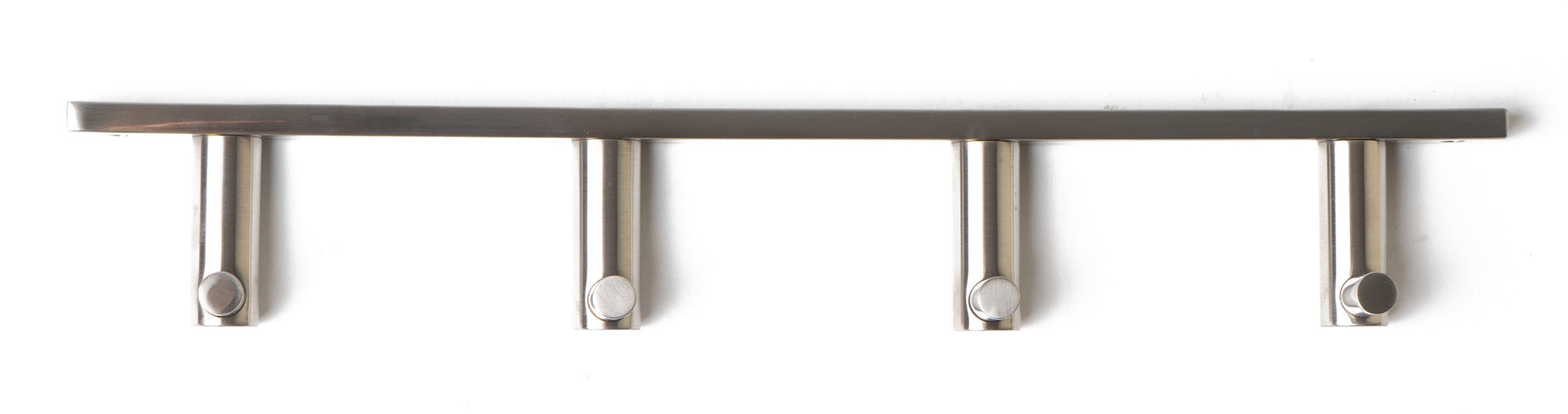 ALFI brand AB9528-BN Brushed Nickel Wall Mounted 4 Prong Robe / Towel Hook, Brass