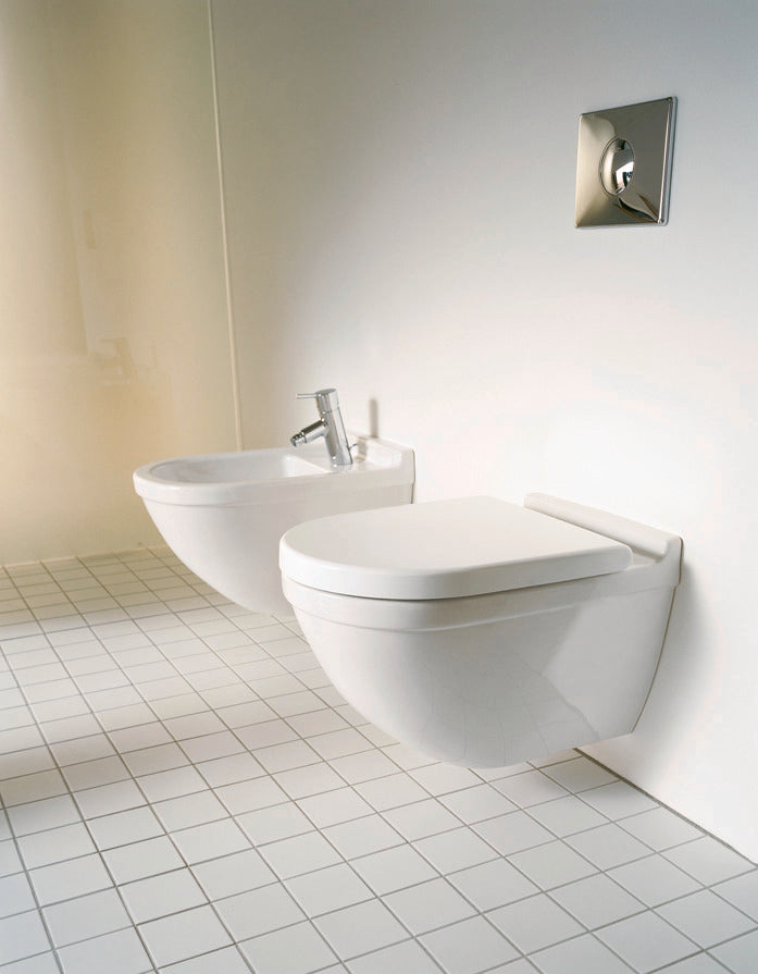 Starck 3 Elongated Slow Close Toilet Seat in White