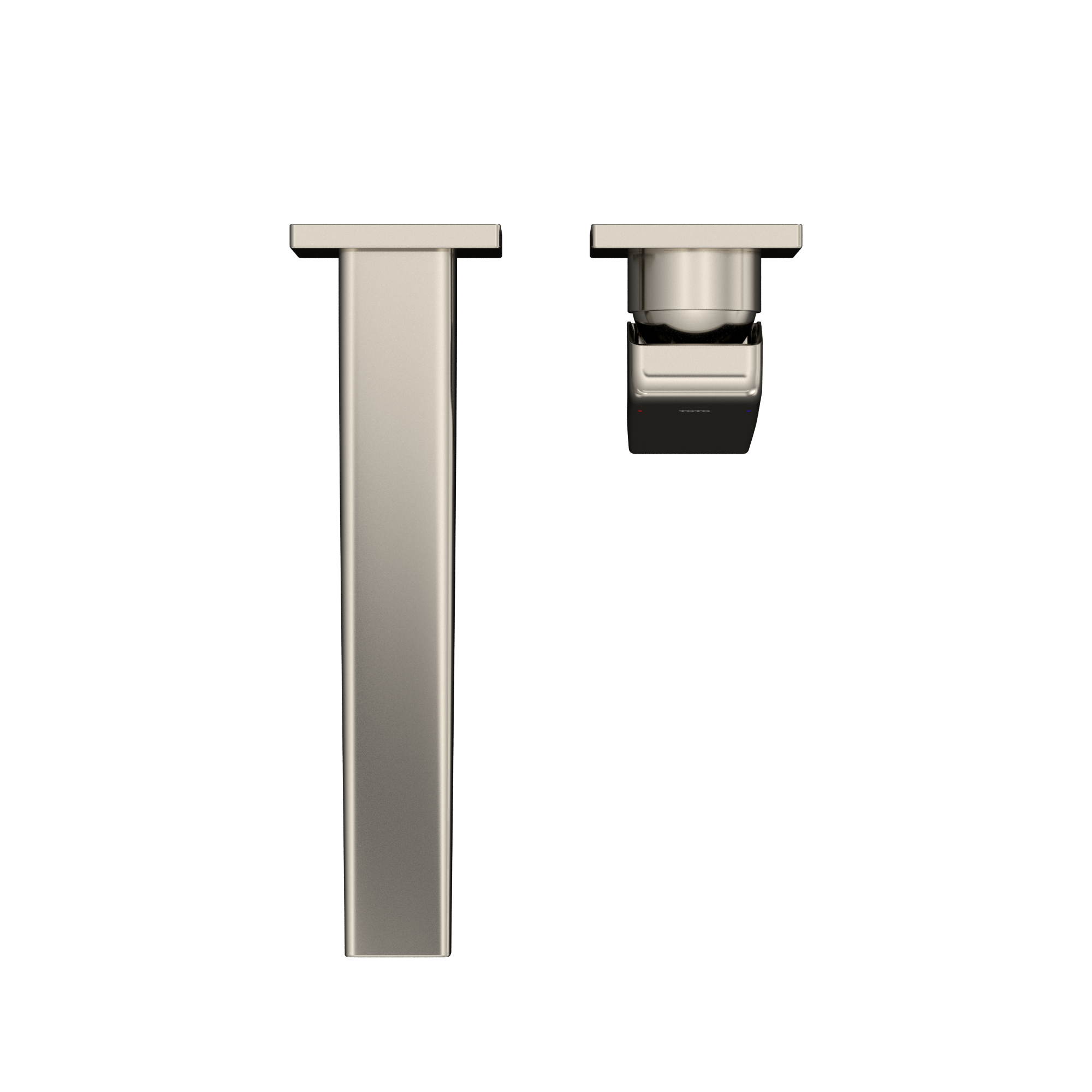TOTO GB 1.2 GPM Wall-Mount Single-Handle Long Bathroom Faucet with COMFORT GLIDE Technology, Polished Nickel, Brass, TLG10308U#PN