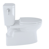 TOTO Vespin II 1G Two-Piece Elongated 1.0 GPF Universal Height Skirted Design Toilet with CEFIONTECT, Cotton White, Vitreous China, CST474CUFG#01