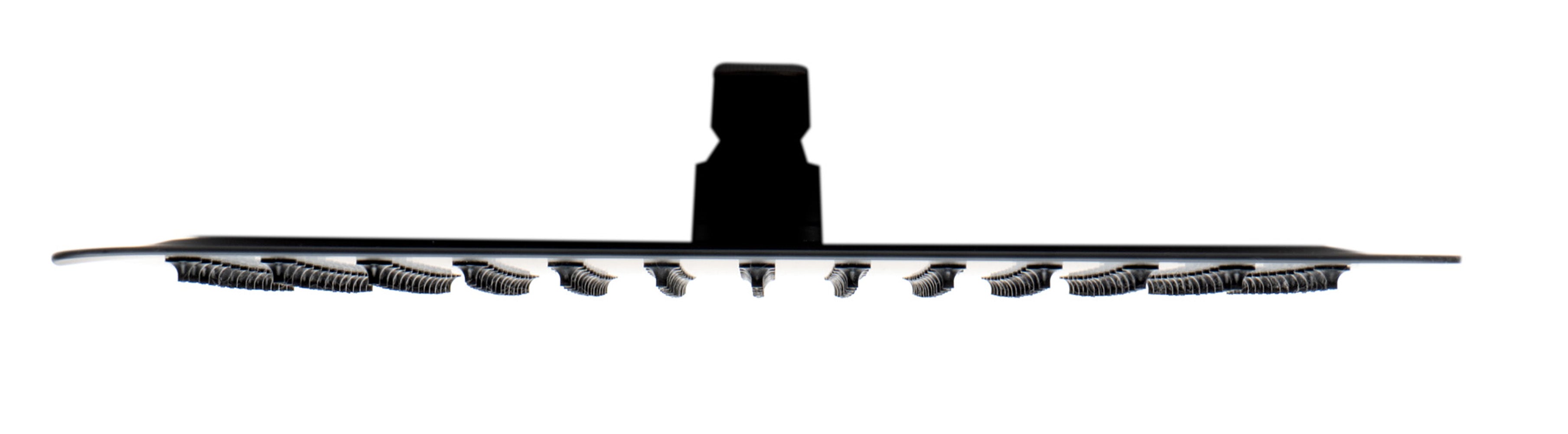 ALFI brand RAIN12S-BM Matte Black Stainless Steel 12" Square Ultra-Thin Rain Shower Head, Black Matte