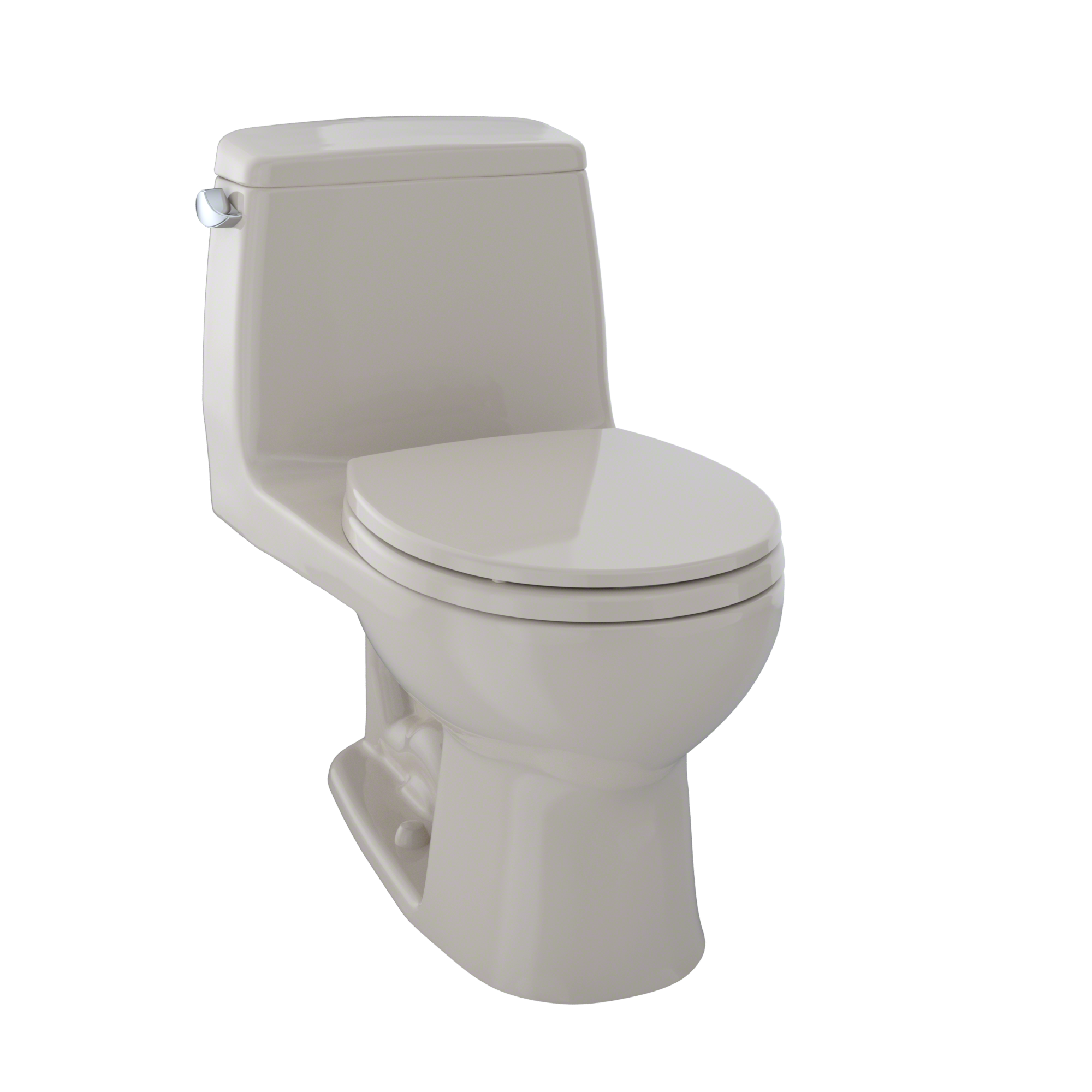 TOTO Eco UltraMax One-Piece Round Bowl 1.28 GPF Toilet, Bone, Vitreous China, MS853113E#03