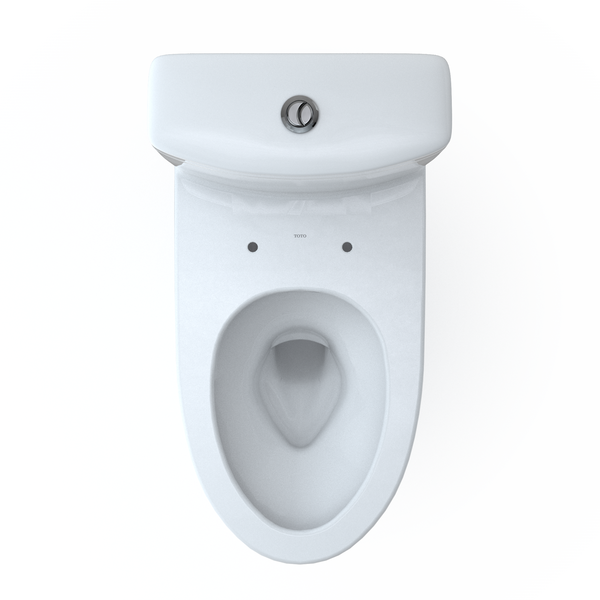 TOTO Aquia IV Two-Piece Elongated Dual Flush 1.28 and 0.9 GPF Skirted Toilet with CEFIONTECT, Cotton White, Vitreous China, CST446CEMGN#01