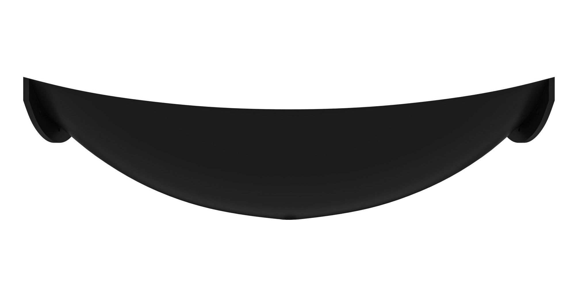 ALFI brand 71" Solid Surface Resin Free Standing Oval Bathtub, Black Matte, HammockTub2-BM