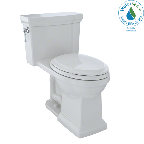 TOTO Promenade II One-Piece Elongated 1.28 GPF Universal Height Toilet with CEFIONTECT, Colonial White, Vitreous China, MS814224CEFG#11