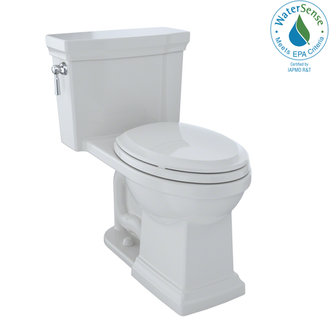 TOTO Promenade II One-Piece Elongated 1.28 GPF Universal Height Toilet with CEFIONTECT, Colonial White, Vitreous China, MS814224CEFG#11