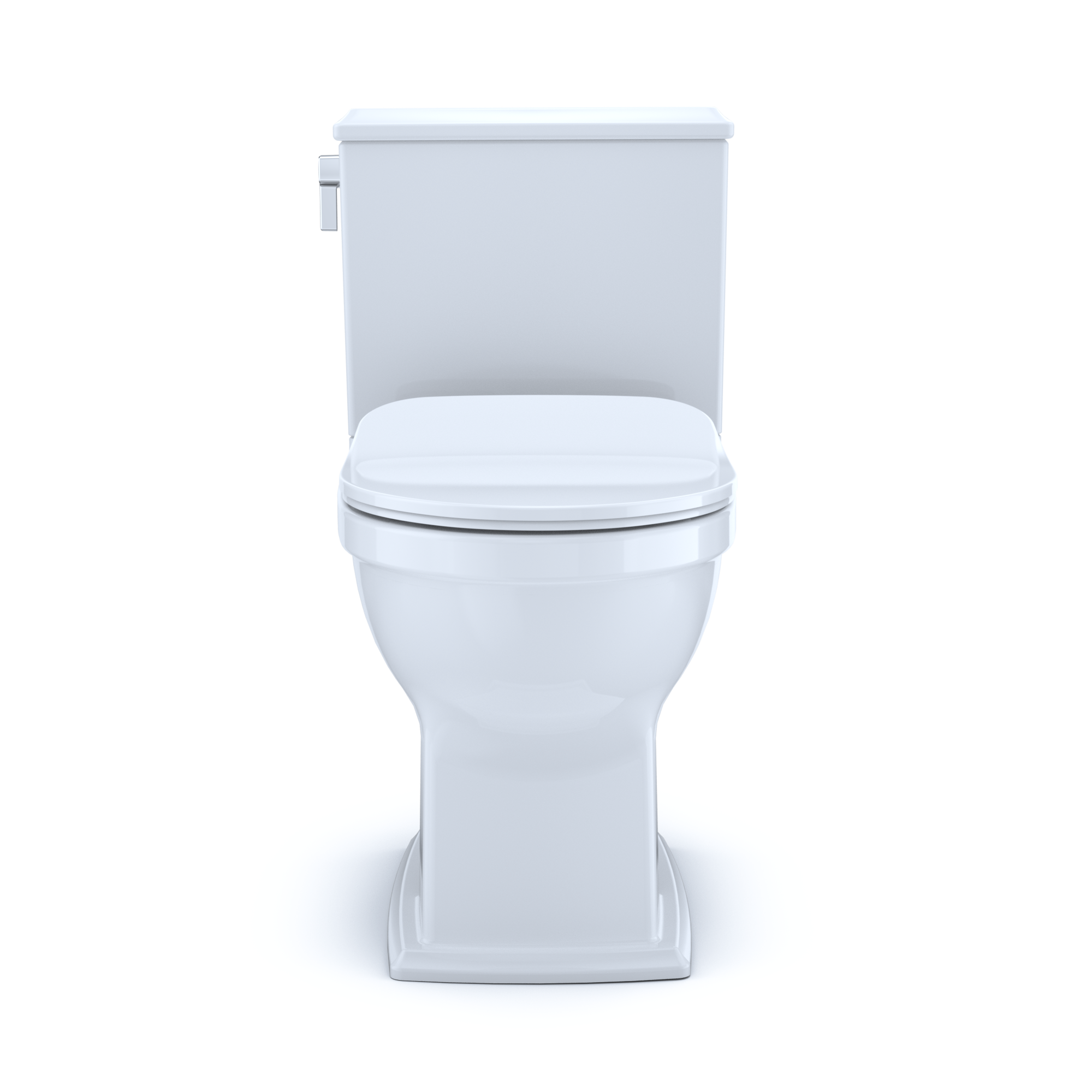 TOTO Connelly Two-Piece Elongated Dual Flush 1.28 and 0.9 GPF Toilet with CEFIONTECT, WASHLET+ Ready, Cotton White, Vitreous China, MS494234CEMFG#01