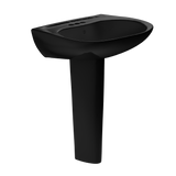 TOTO Prominence Oval Basin Pedestal Bathroom Sink for4 inch Center Faucets, Ebony, Vitreous China, LPT242.4#51