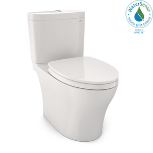 Alternate Image for TOTO Aquia IV Two-Piece Elongated Dual Flush 1.28 and 0.9 GPF Universal Height Toilet with CEFIONTECT, WASHLET+ Ready, Colonial White, Vitreous China, MS446124CEMFGN#11